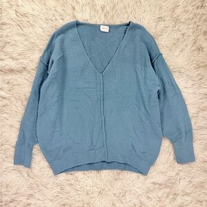Wilfred Free ‘Hush’ Knit V-neck Sweater - Sky